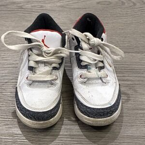 Air Jordan 3 Retro Denim SE PS 'Fire Red' DB0443-100 Youth Size 11C